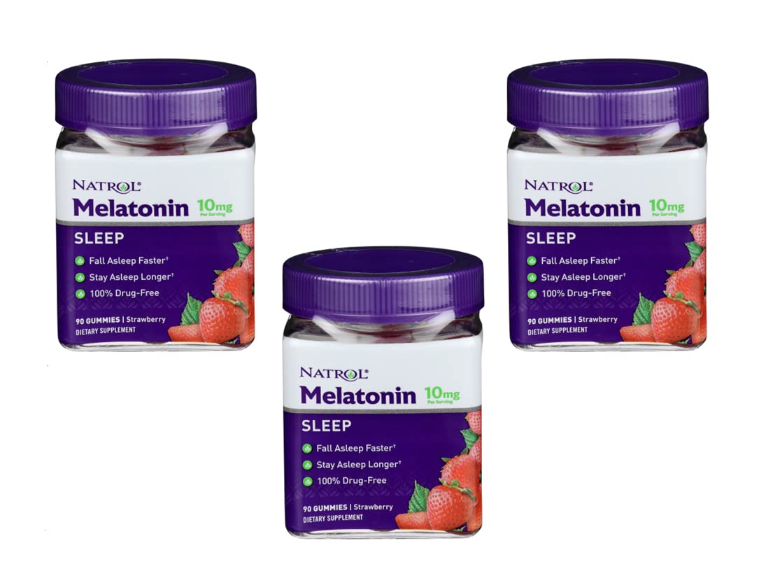 Natrol Melatonin 10 mg Gummies Strawberry, 270 Gummies