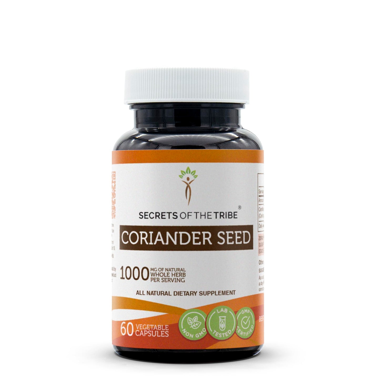 Secrets of the Tribe Coriander Seed Capsules, 60 Count