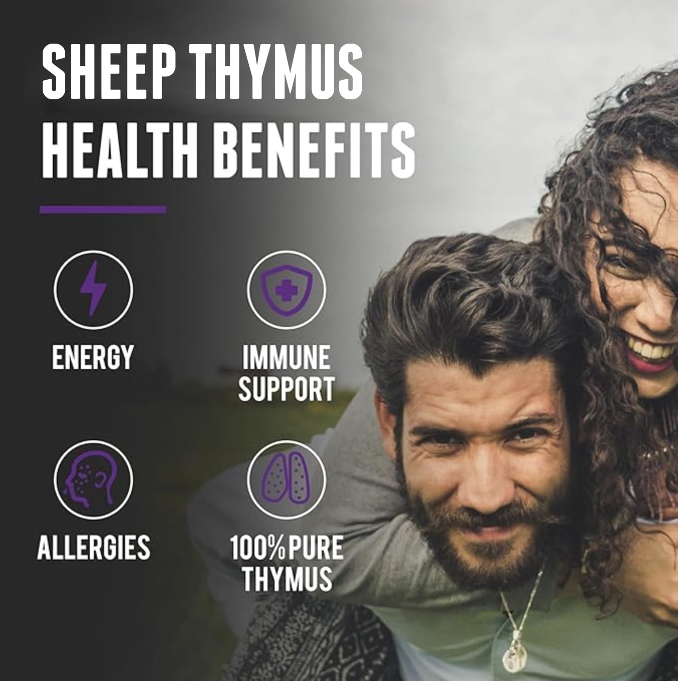 One Earth Health Grass Fed Thymus Capsules 200 Count