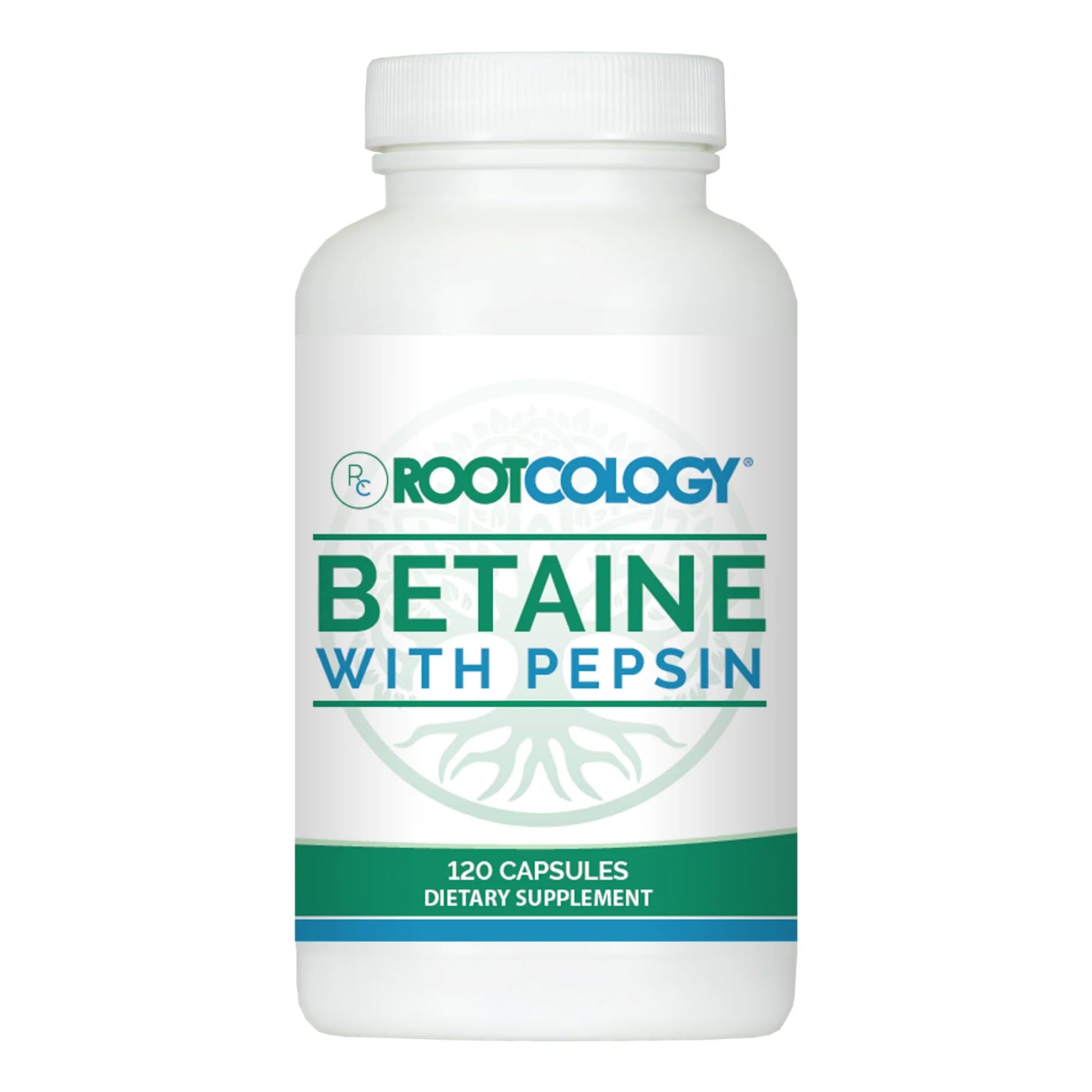 Rootcology Betaine with Pepsin Capsules 120 Count