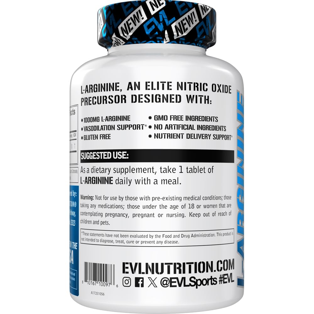 Evlution L-Arginine Capsule, 90 Count