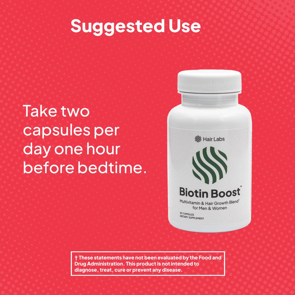 Hair Labs Biotin Boost Hair Growth Supplement Capsule, 60 Count