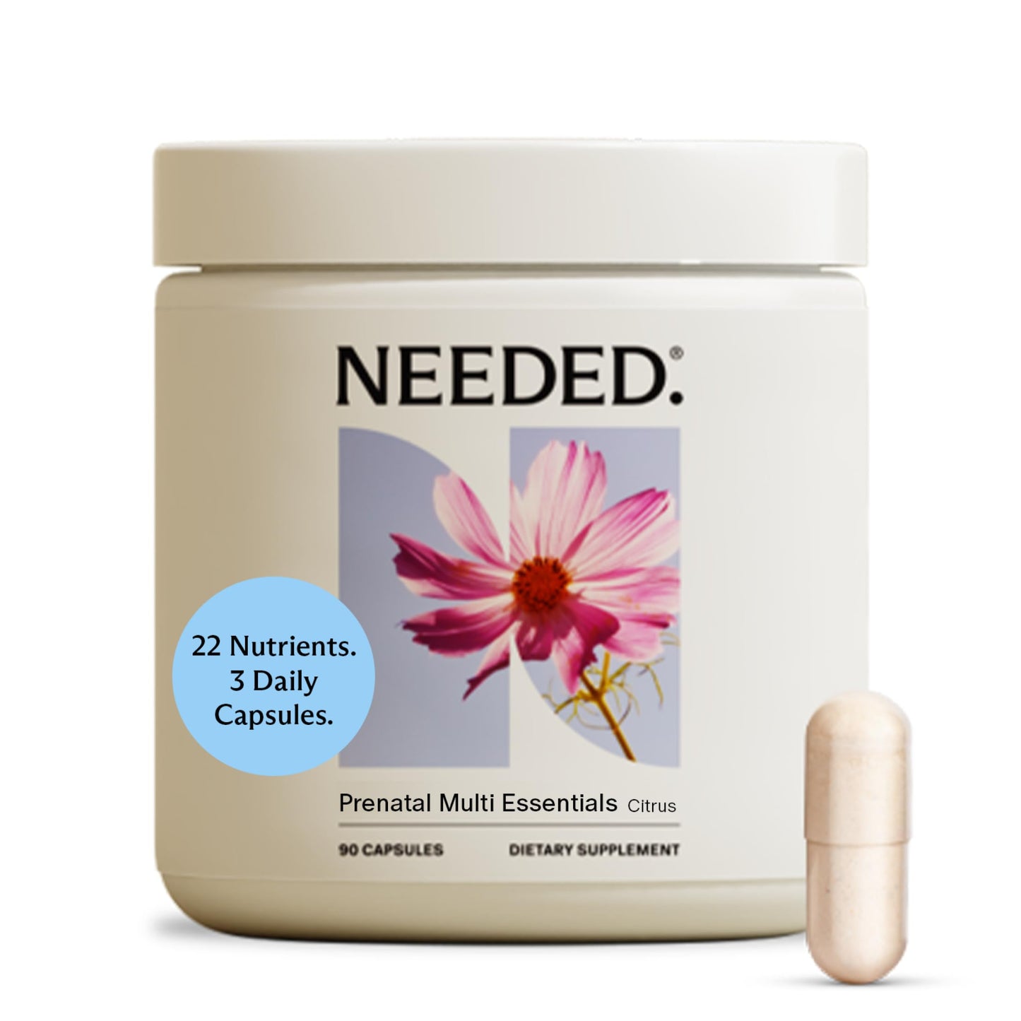 Needed Prenatal Multi Essentials Capsule 90 Count