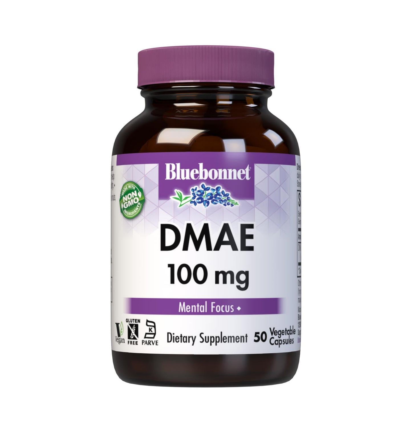 BlueBonnet DMAE 100mg Capsule, 50 Count