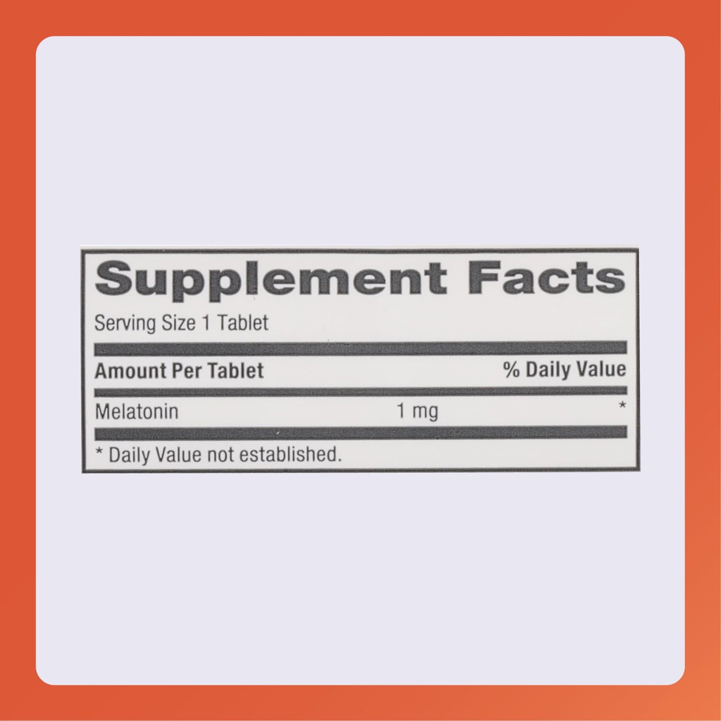 Rugby Laboratories Melatonin 1mg Tablet 90 Count