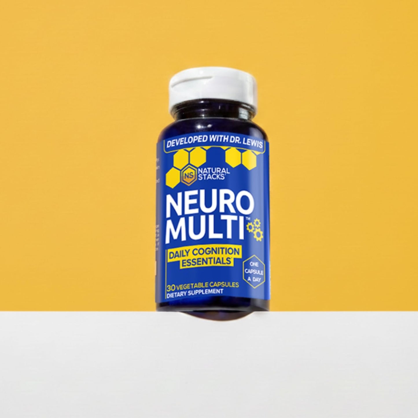Natural Stacks NeuroMulti Daily Multivitamin For Women & Men With 200mg CoQ10 Capsule 1 Count