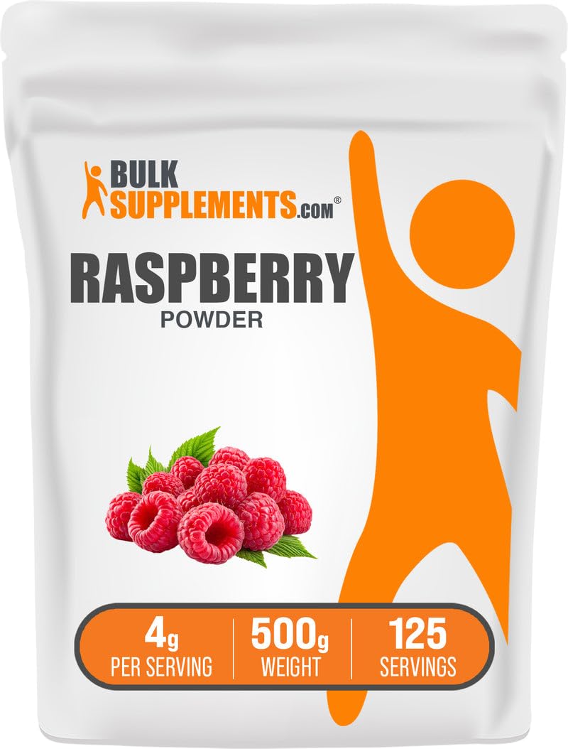 BulkSupplements Raspberry Powder 17.64 oz