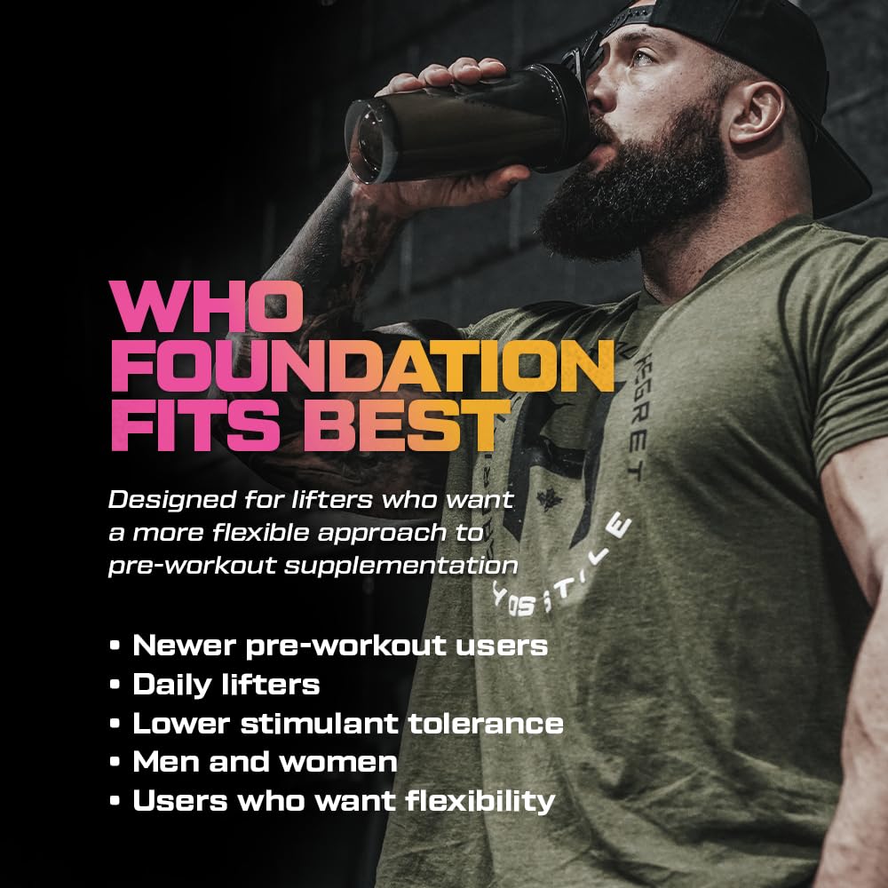 HOSSTILE Foundation Pre Workout Powder for Men & Women, 12.7 Ounce