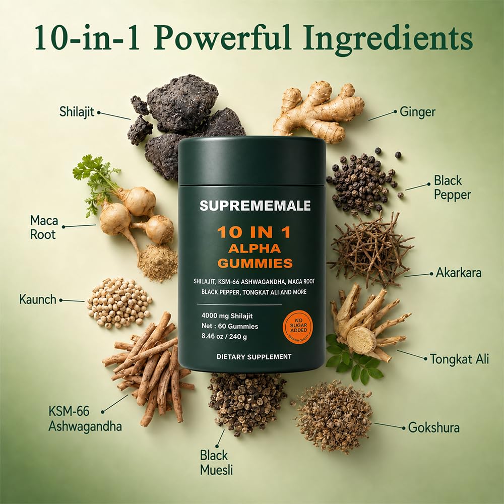 TOGOLIUN Supreme Male Alpha Gummies, 60 Gummies