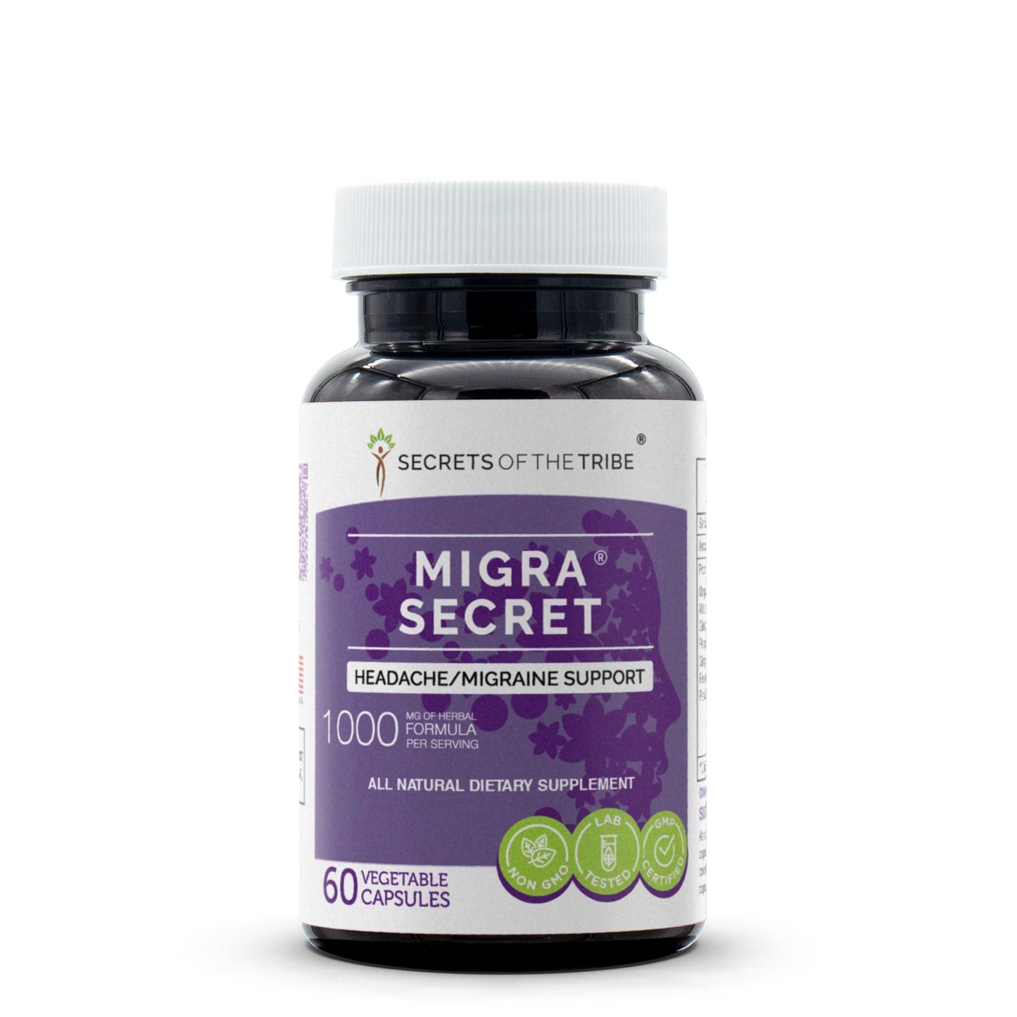 Secrets of the Tribe Migra Secret Capsule 60 Count