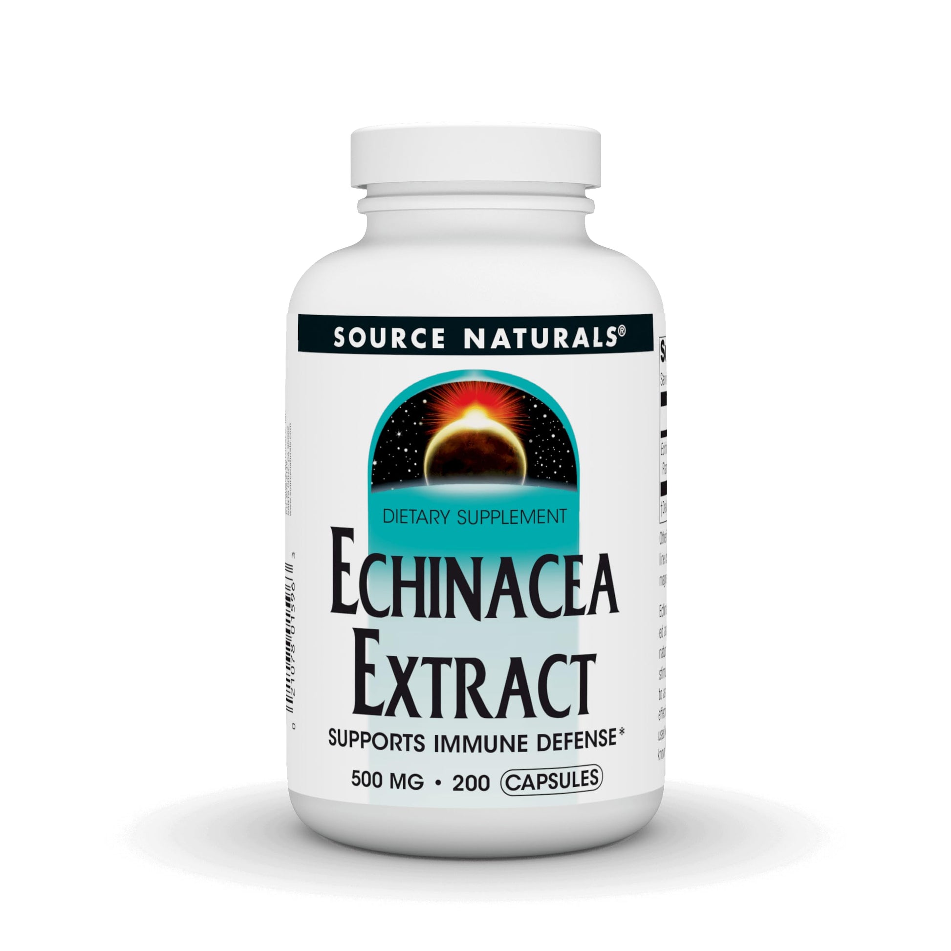 Source Naturals Echinacea Root Extract 500mg Capsule, 200 Count