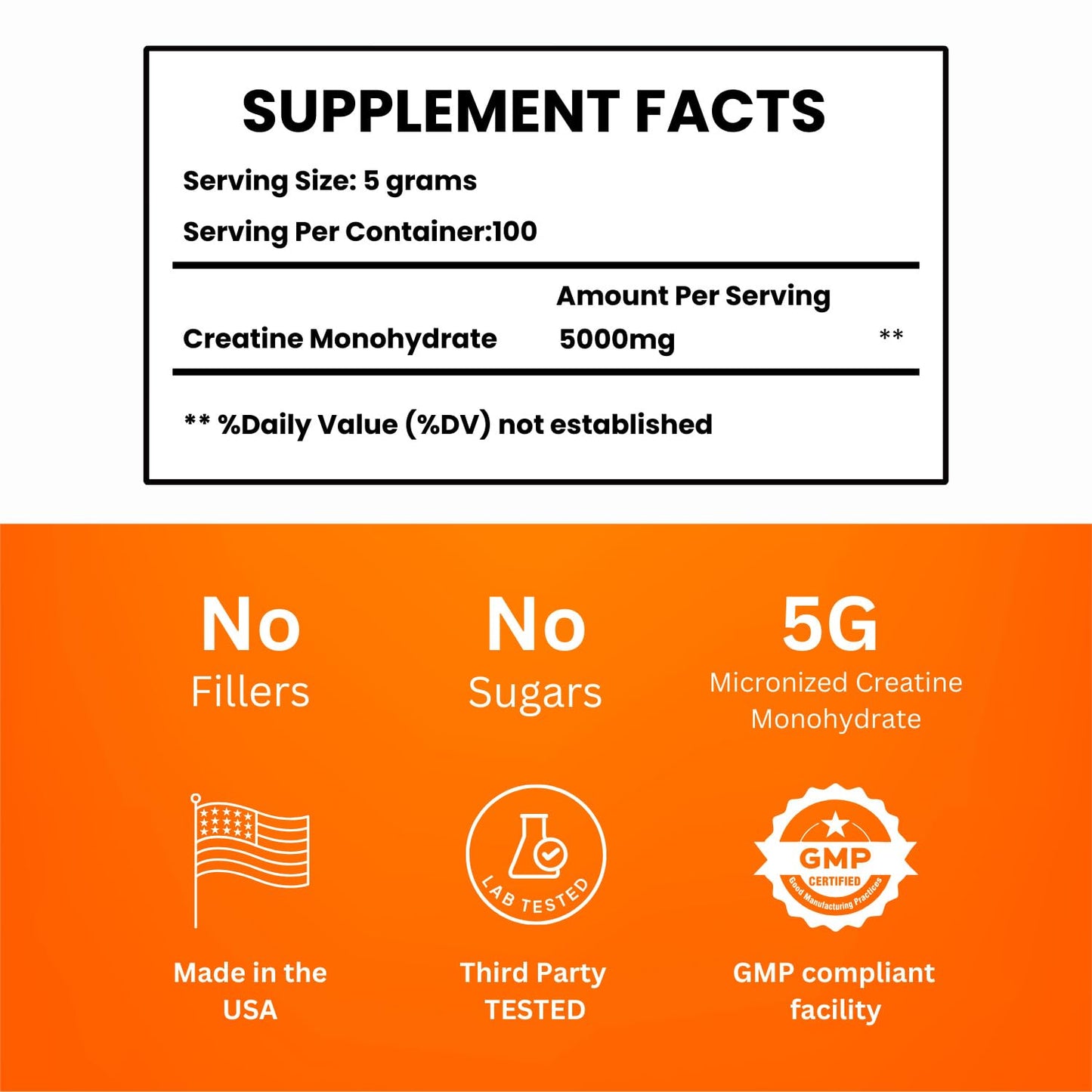 Nature4U Micronized Creatine Monohydrate Powder 17.637 oz