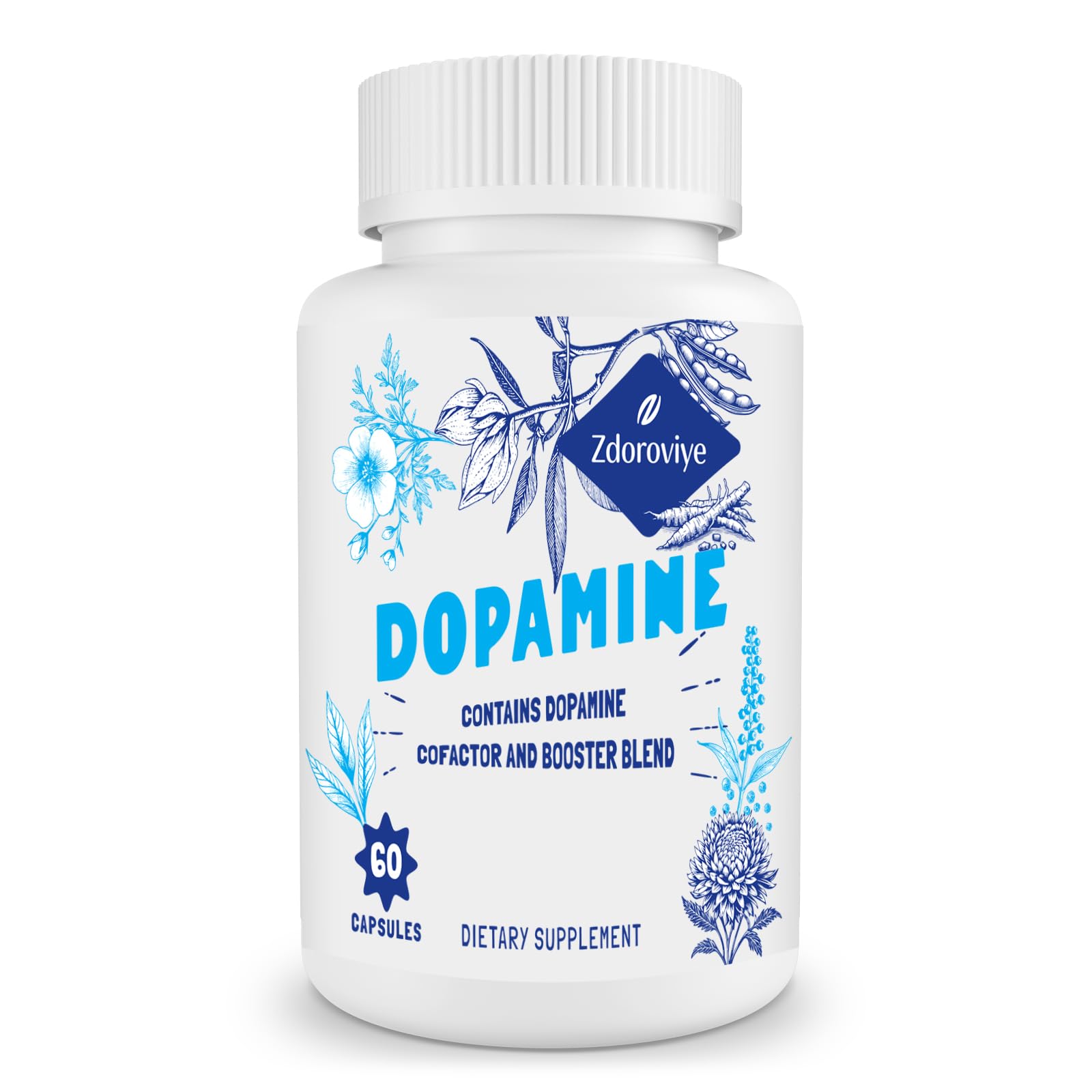 Zdoroviye Dopamine Supplements for Men and Women Capsule, 60 Count