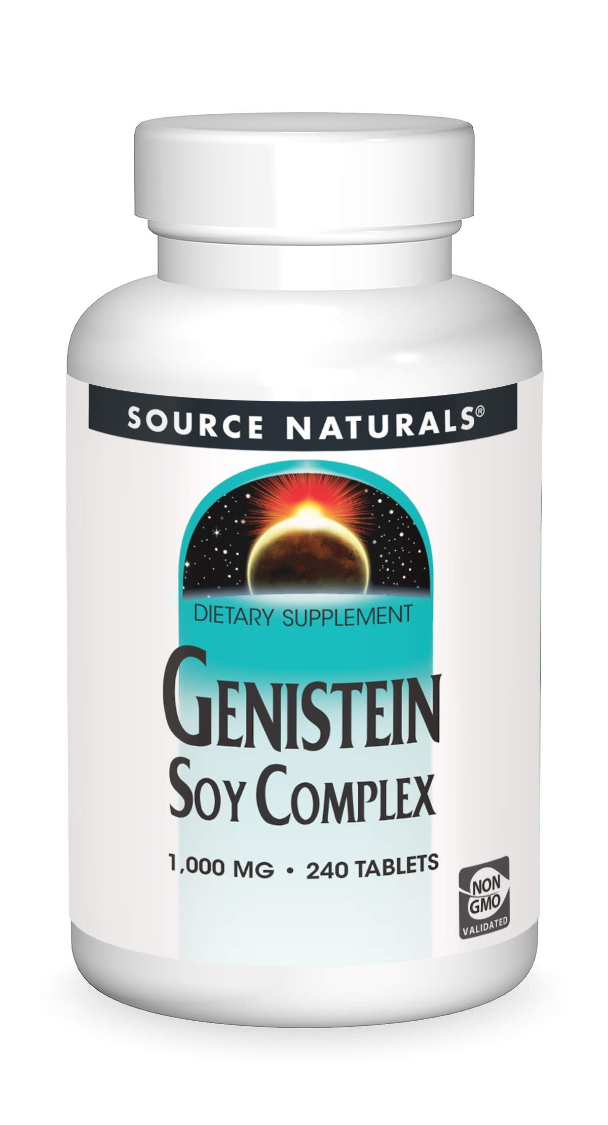 Source Naturals Genistein Soy Complex 1000 mg Tablet, 240 Tablets