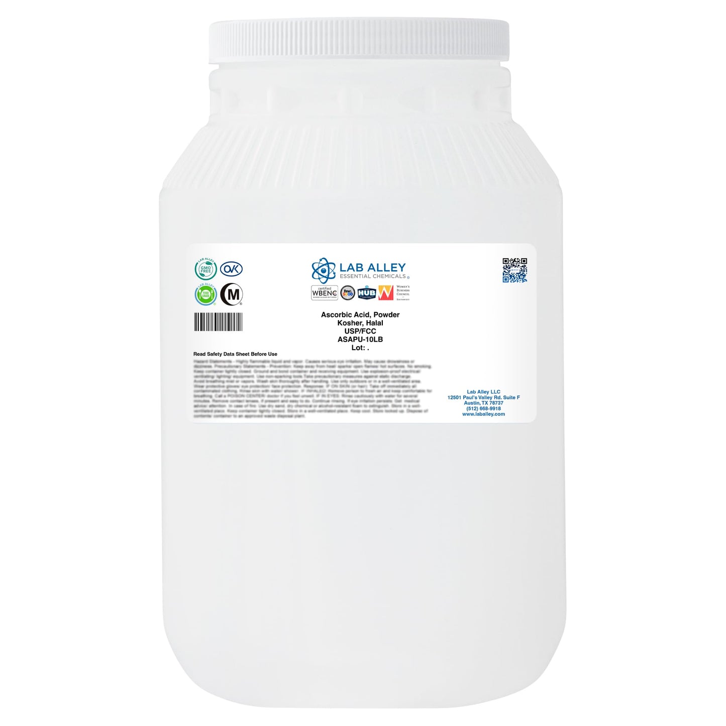 Lab Alley Ascorbic Acid Powder, 10 Pounds