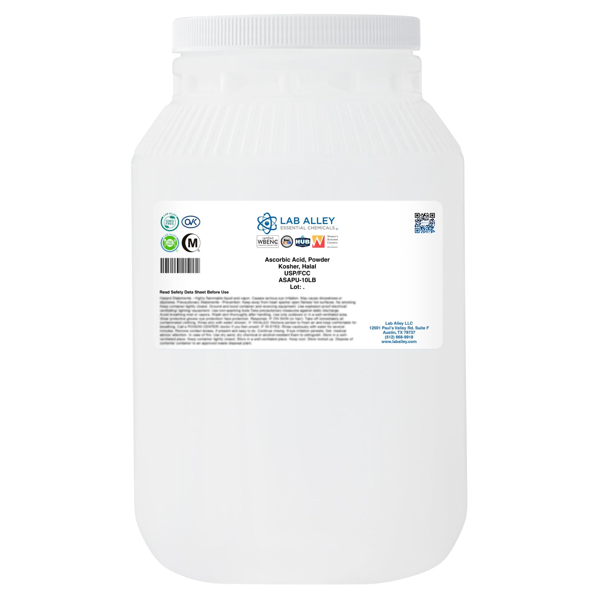 Lab Alley Ascorbic Acid Powder, 10 Pounds