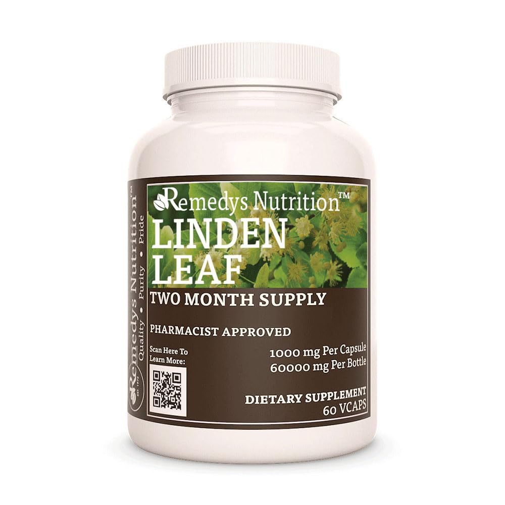 Remedy’s Nutrition Linden Leaf & Flowers 1,000 mg, 60 Capsules