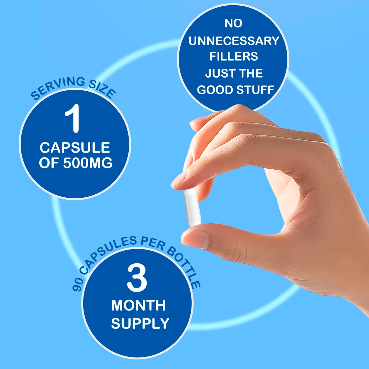 Lotnafee Magnesium Glycinate Capsules 90 Count