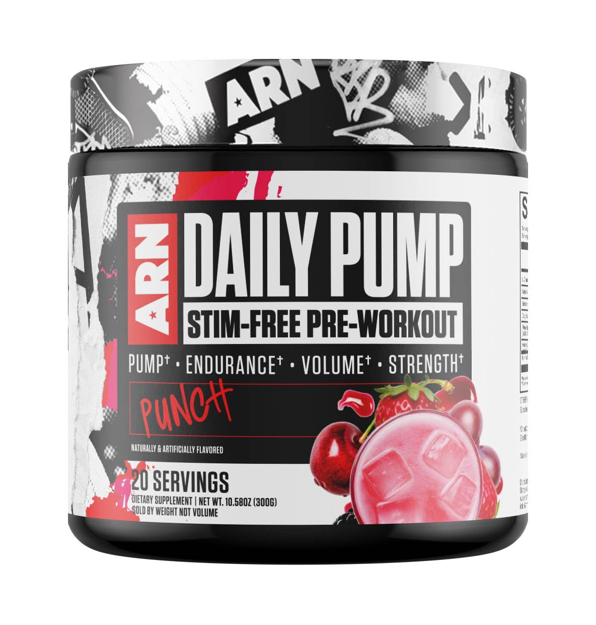 Arms Race Nutrition ARN Daily Pump STIM-Free Pre-Workout Powder 10 Ounce