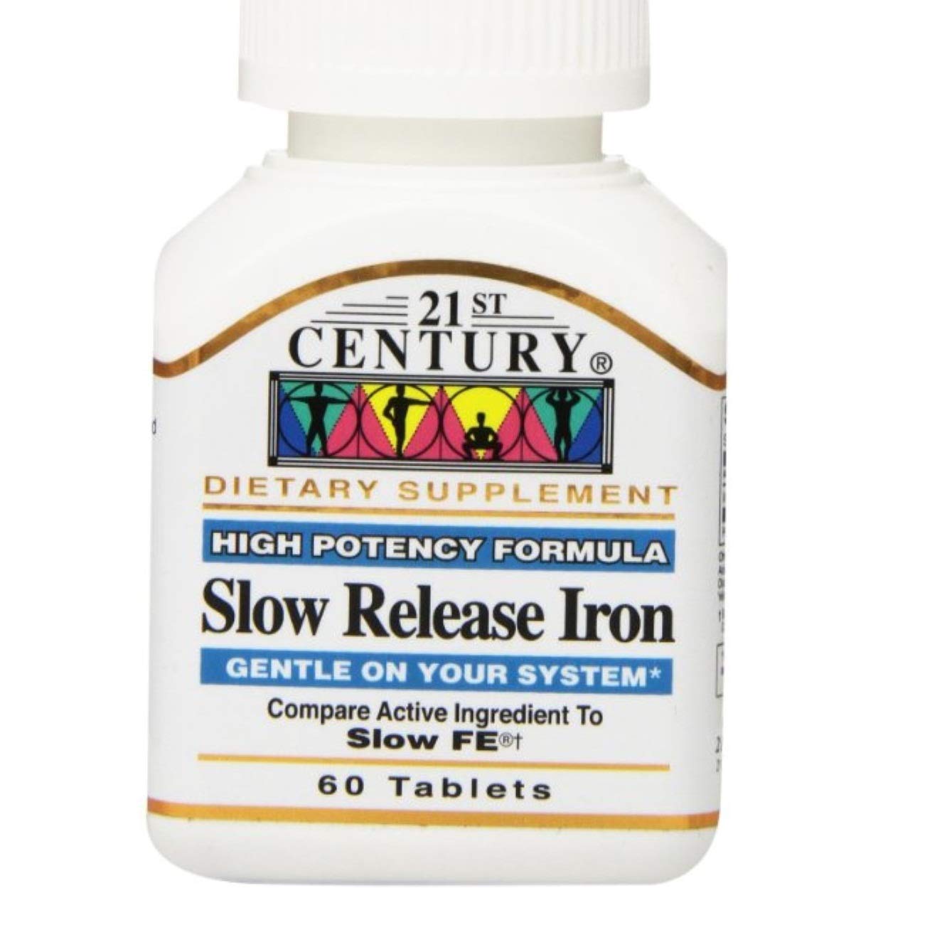 PIDOTI 21st Century Slow Release Iron Tablets - 60 Tablets