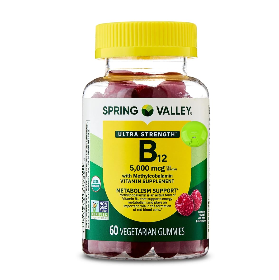 SUREFECT Vitamin B12 5000 mcg Ultra Strength Gummies with Methylcobalamin, 60 Count