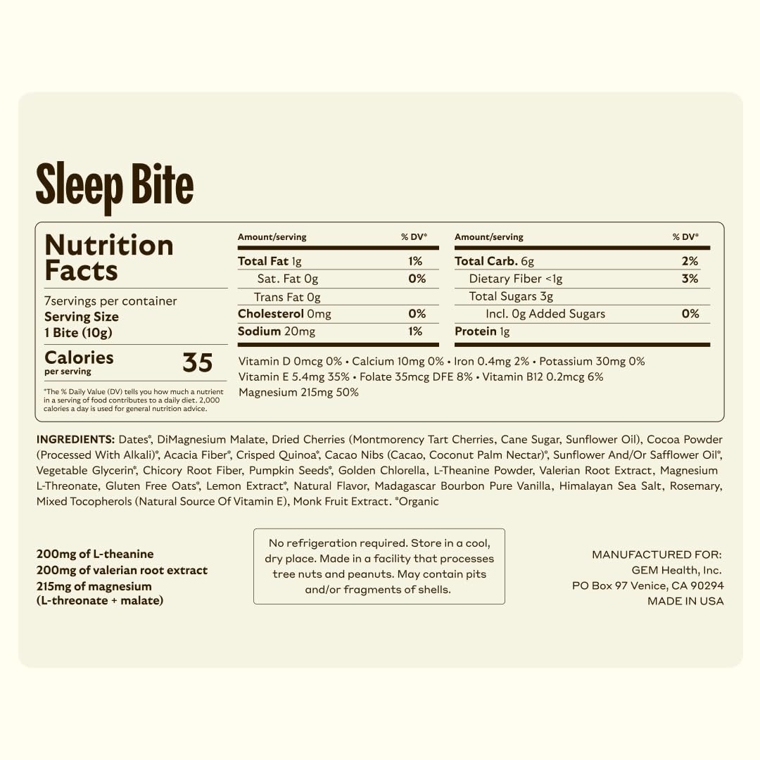 GEM Total Relaxation Bundle – Calm & Sleep Bites Chewable, 28 Count