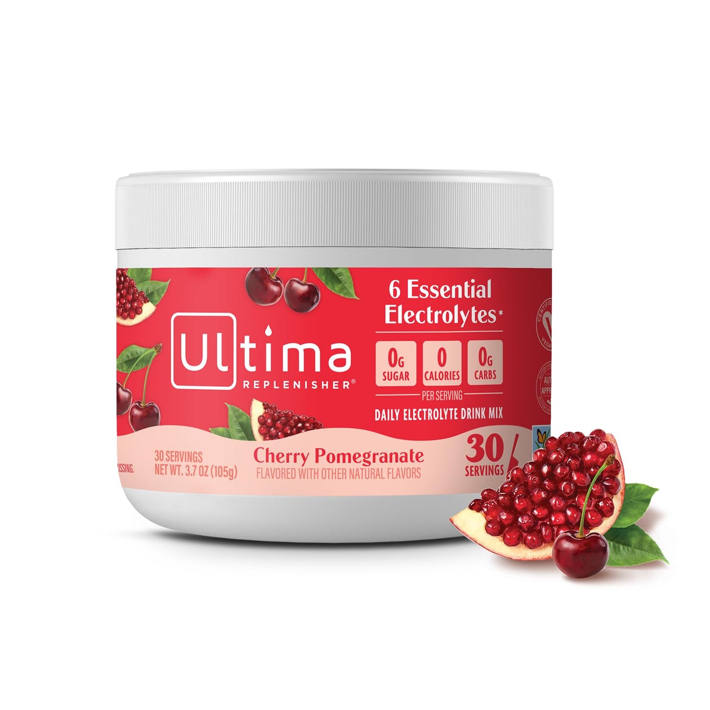 Ultima Replenisher Electrolytes Powder, Cherry Pomegranate, 3.7 oz