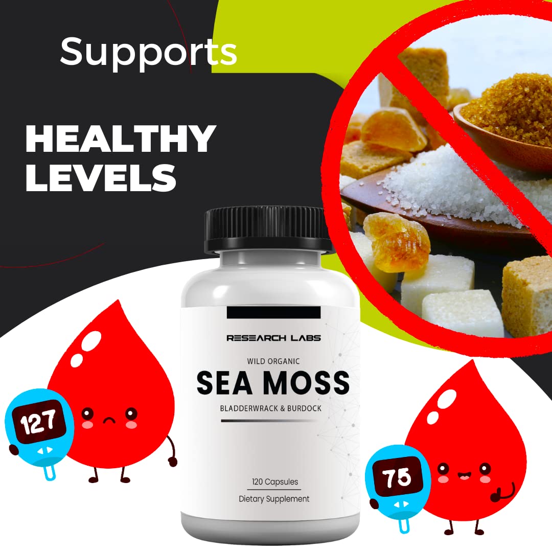 Research Labs 2 Fer 1 Ad Organic Irish Sea Moss Capsules 240