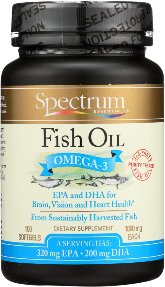 Spectrum Essentials Fish Oil Softgel 1000 mg, 200 Softgels