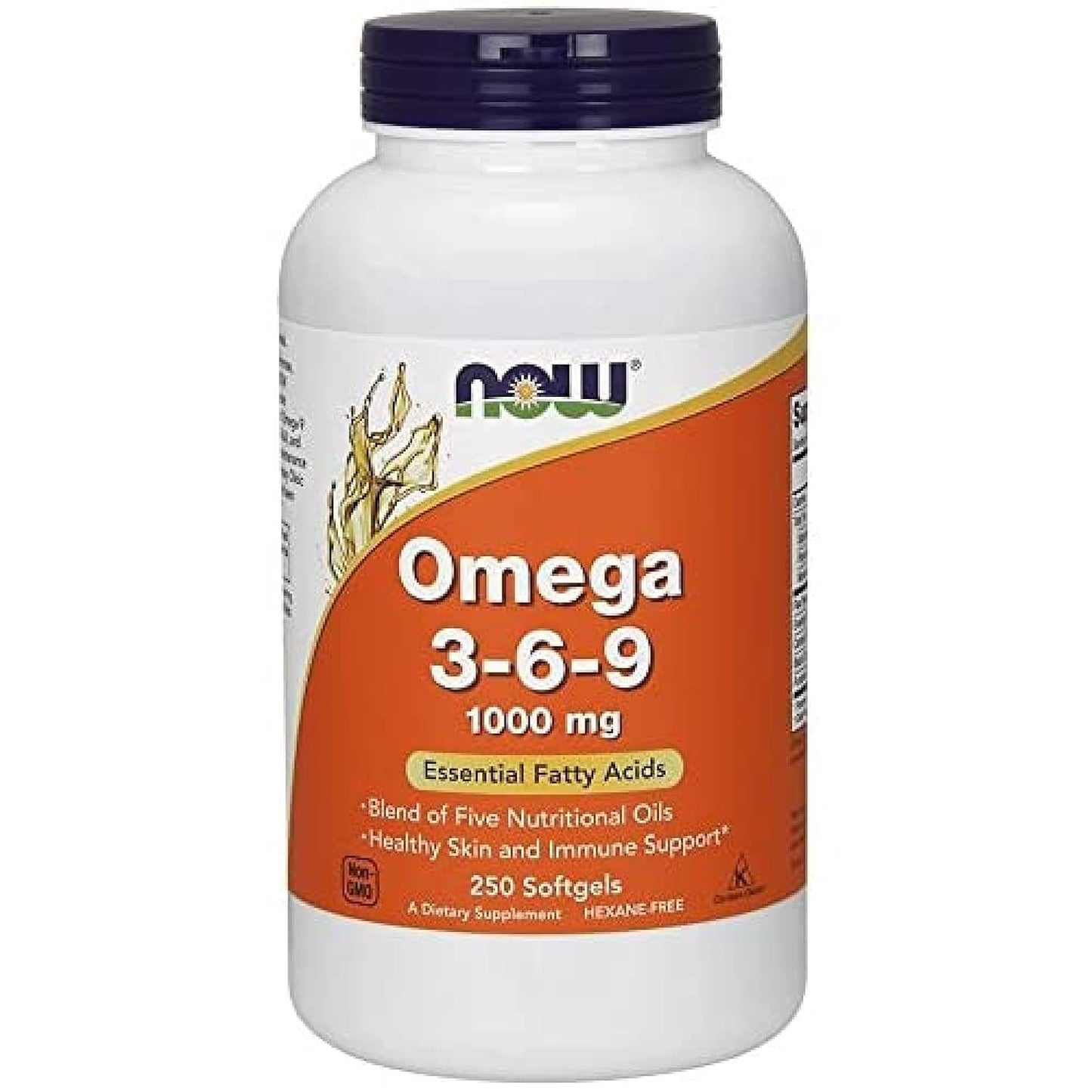 NOW Foods Omega 3-6-9 1000mg Softgels, 250 Count