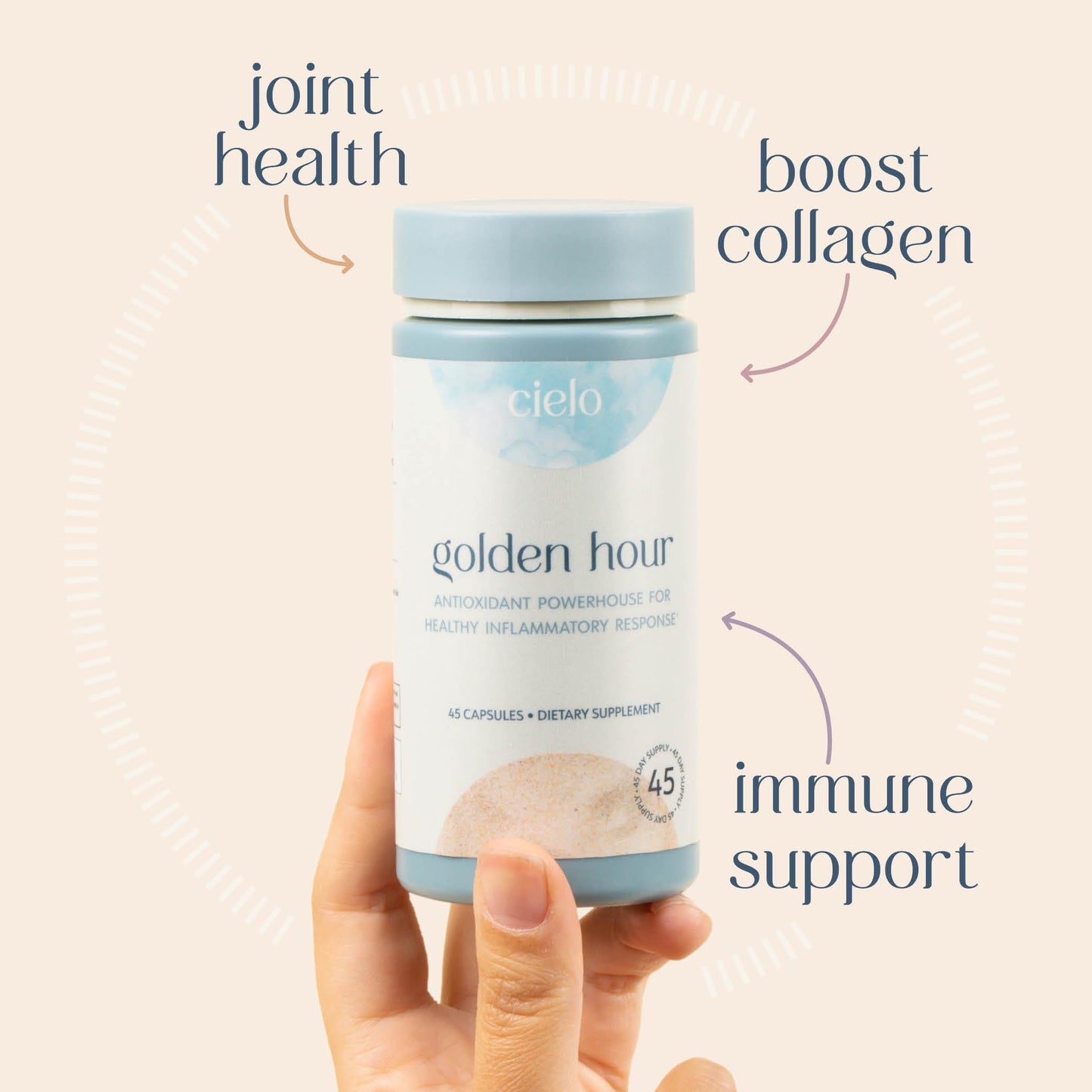 Cielo Golden Hour Antioxidant Capsule 45 Count