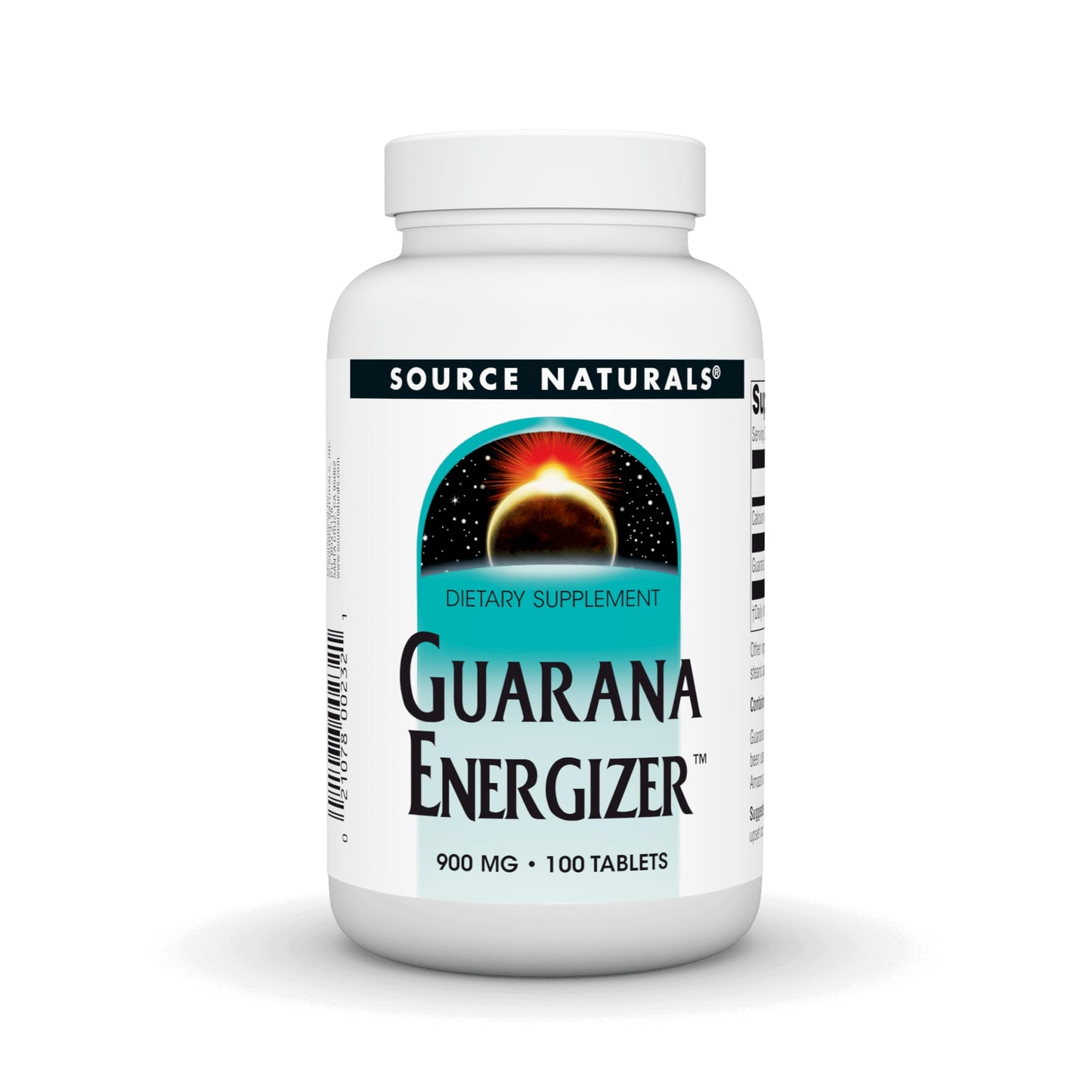 Source Naturals Guarana Energizer Caffeine and Energy 900 mg, 100 Tablets