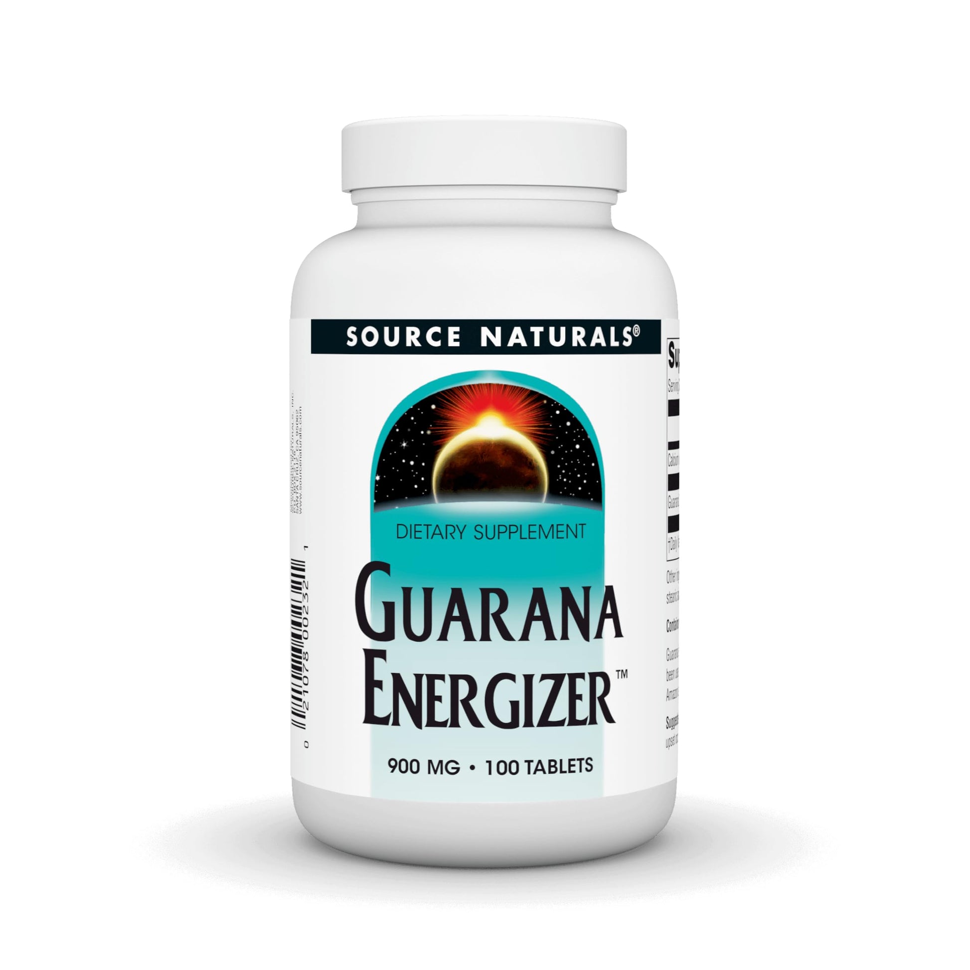 Source Naturals Guarana Energizer Caffeine and Energy 900 mg, 100 Tablets