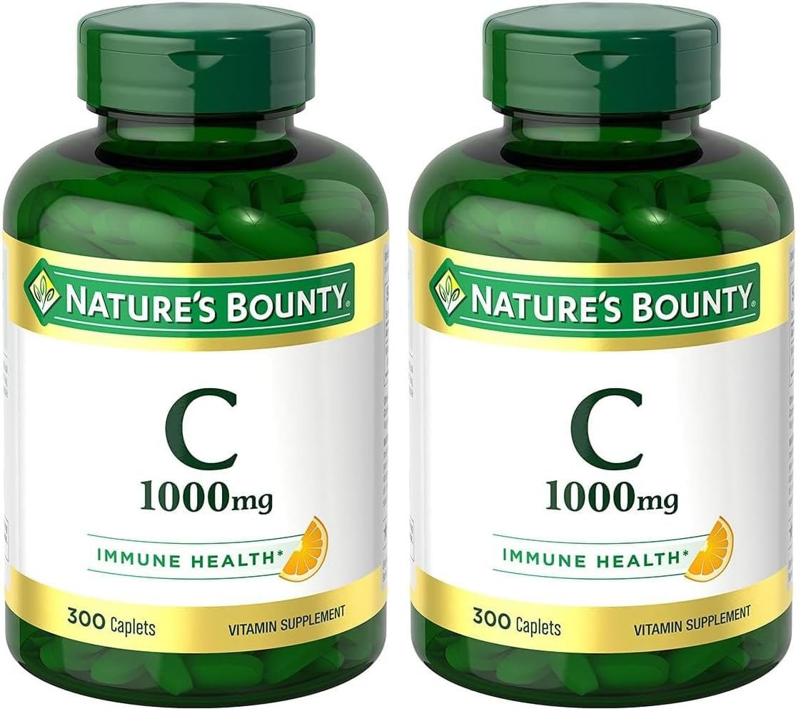 Nature's Bounty Vitamin C 1000mg Caplets 600 Count