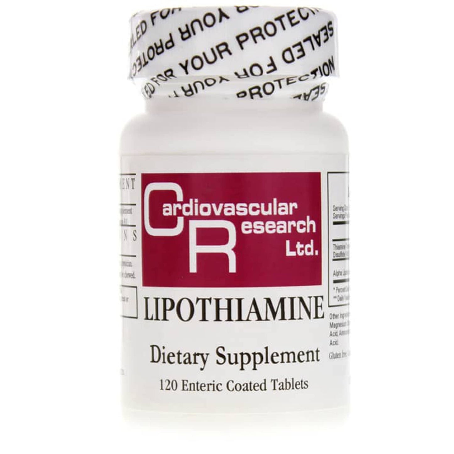 Cardiovascular Research Lipothiamine B Supplement Tablet 120 Count
