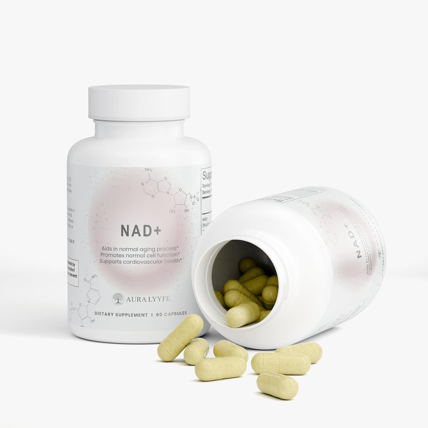 AURA LYYFE NAD+ Supplement with Resveratrol & Quercetin – Cellular Energy & Metabolic Support Capsule, 1 Count