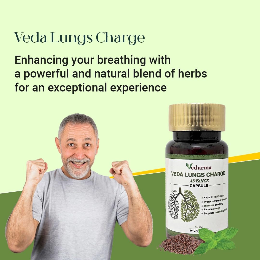 VEDARMA Veda Lungs Charge Advance 60 Capsules