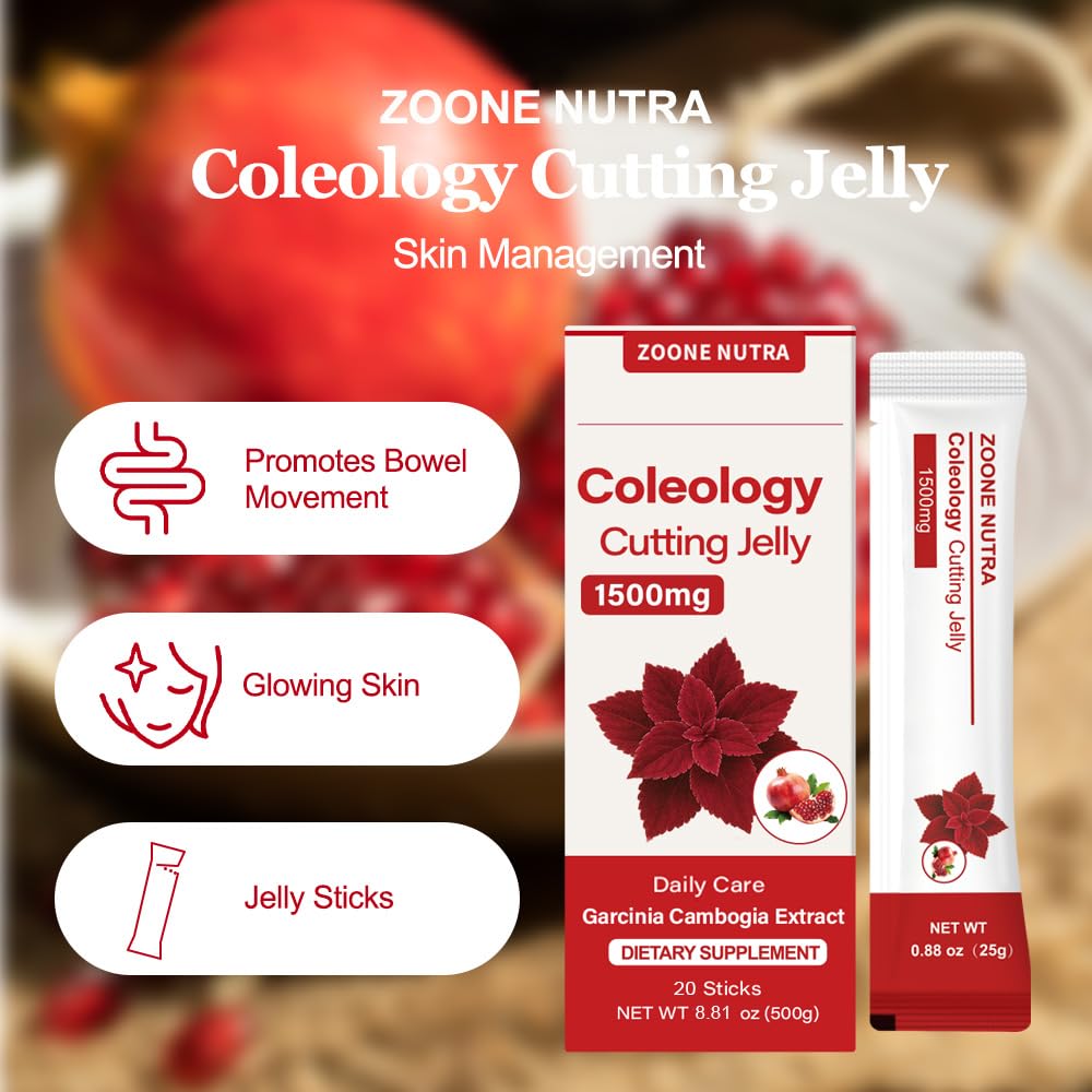 Zoone Nutra Coleology Pomegranate Flavor Jelly Sticks Capsule, 20 Count