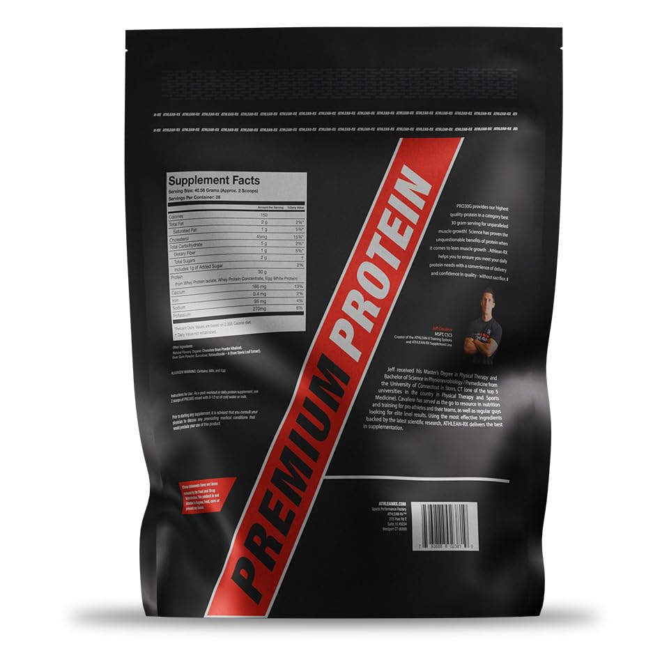 ATHLEAN-RX Premium Whey Protein Isolate Powder Cookies and Cream, 44.48 oz
