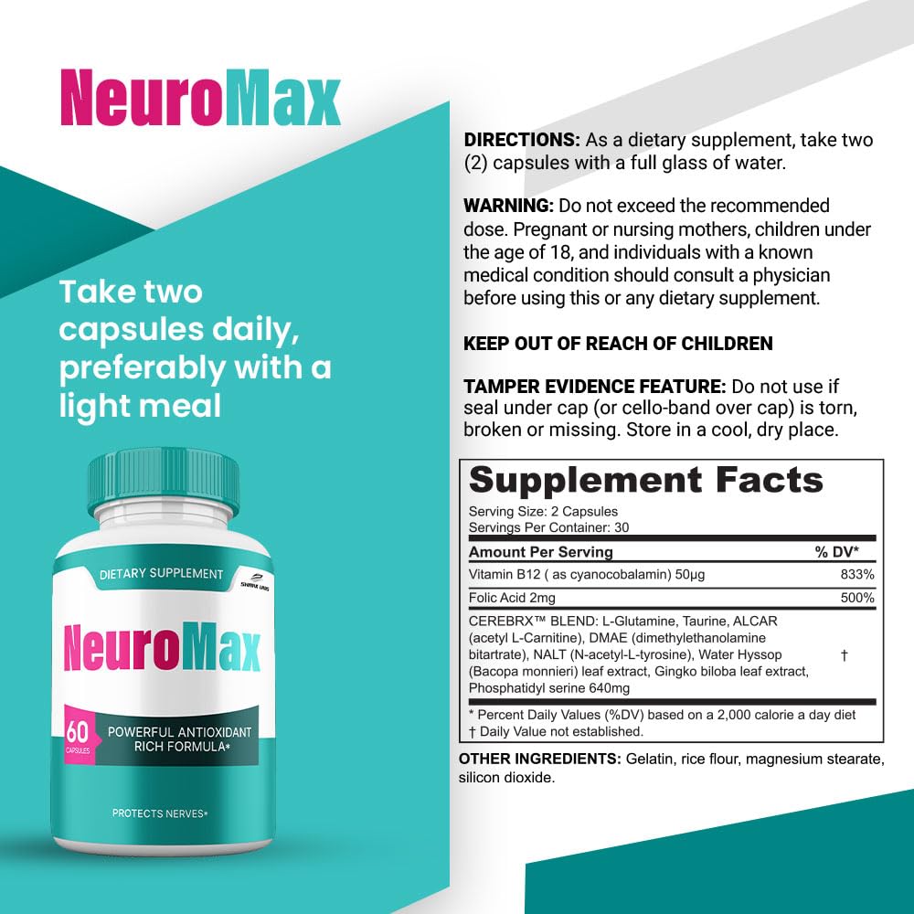 Shark Labs NeuroMax Capsules 60 Capsules