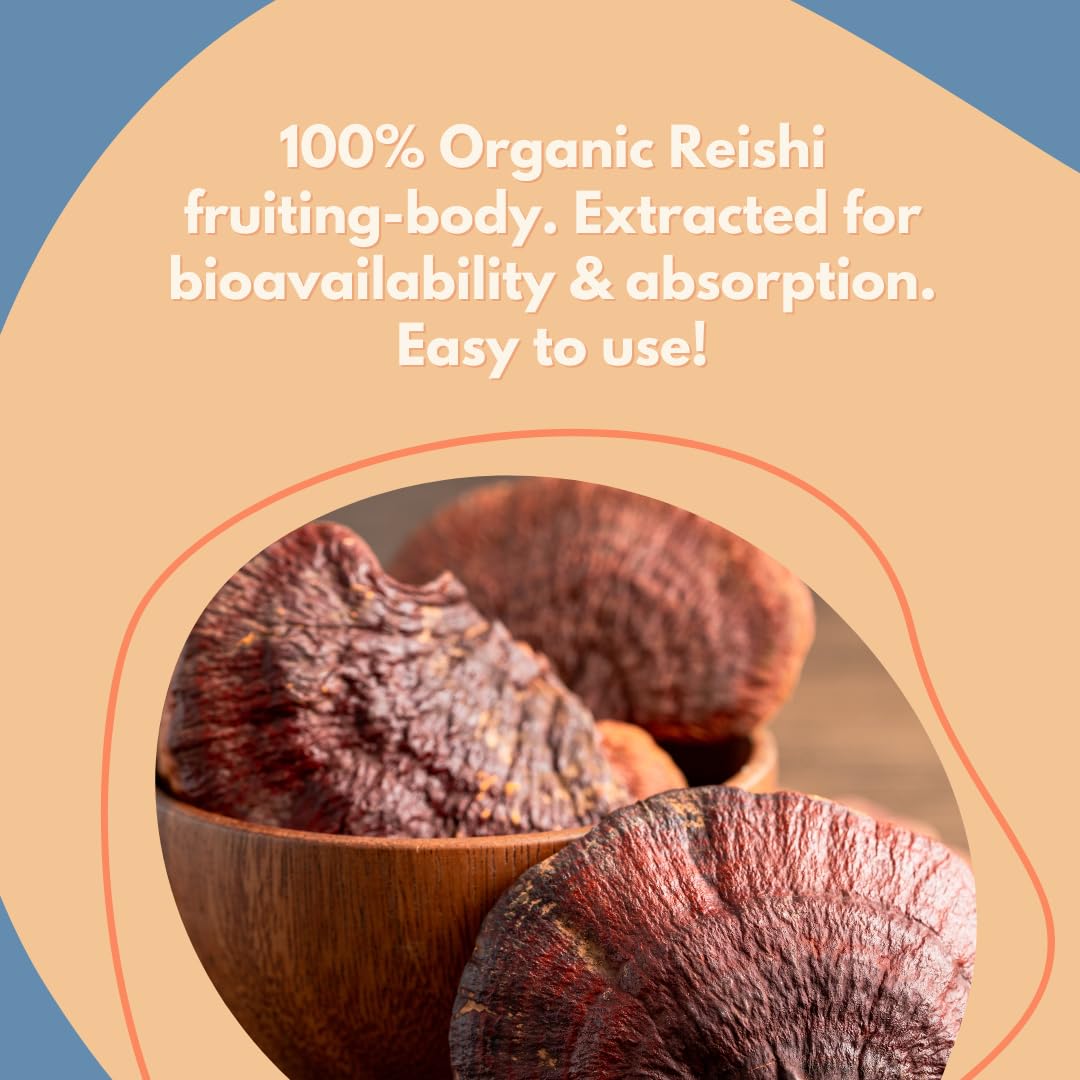 MALAMA MUSHROOMS Organic Mushroom Hot Cacao Mix Reishi Mushroom Powder 3.5 oz