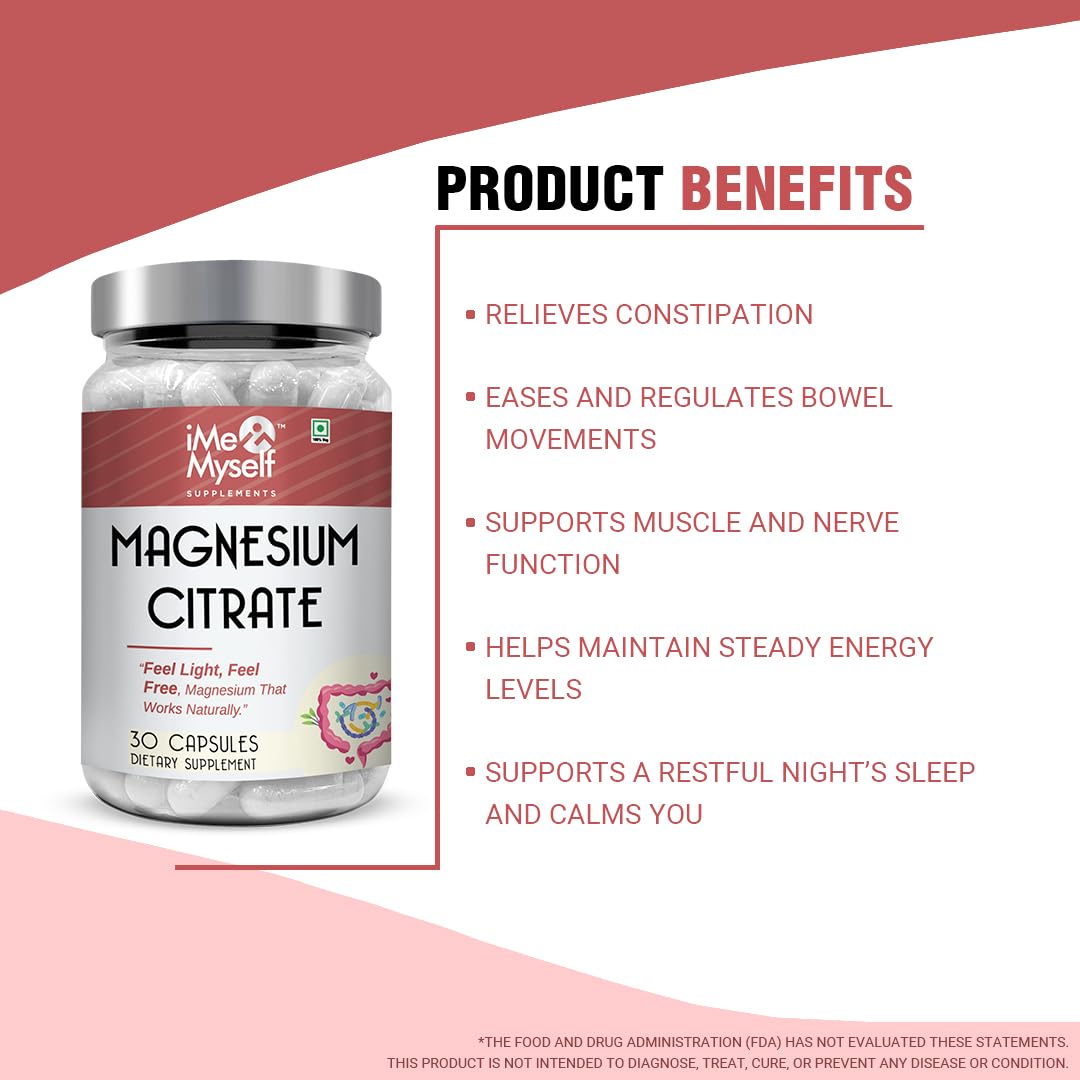 iMeMyself Magnesium Citrate Capsules 30 Count