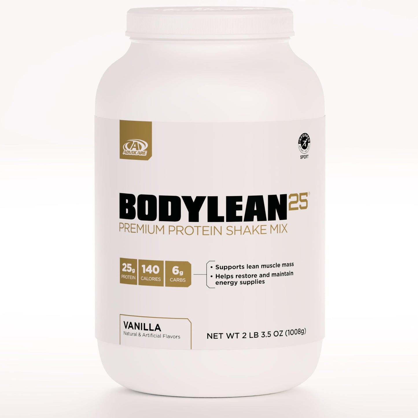 AdvoCare BodyLean25 Protein Powder with Whey Protein Isolate, Vanilla, 4.5 oz