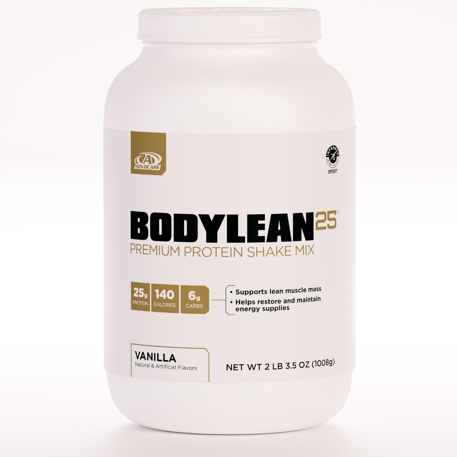 AdvoCare BodyLean25 Protein Powder with Whey Protein Isolate, Vanilla, 4.5 oz