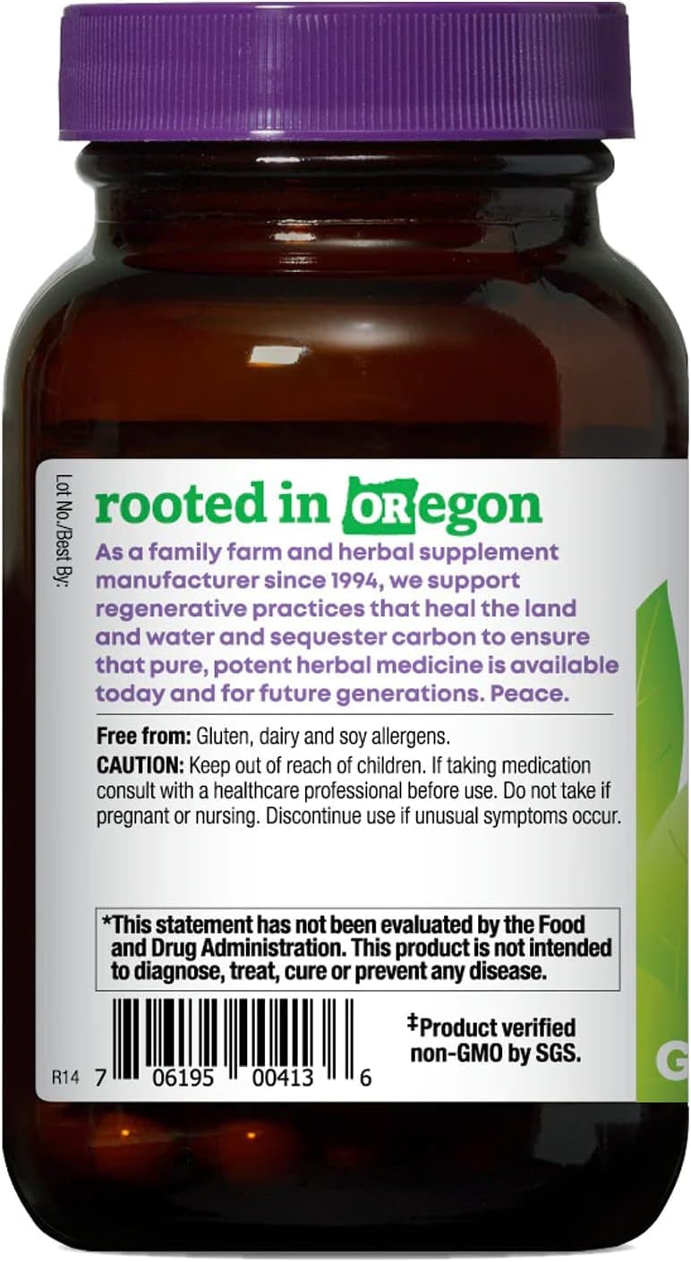 Oregon's Wild Harvest Bilberry Herbal Supplement Capsules, 60 Count