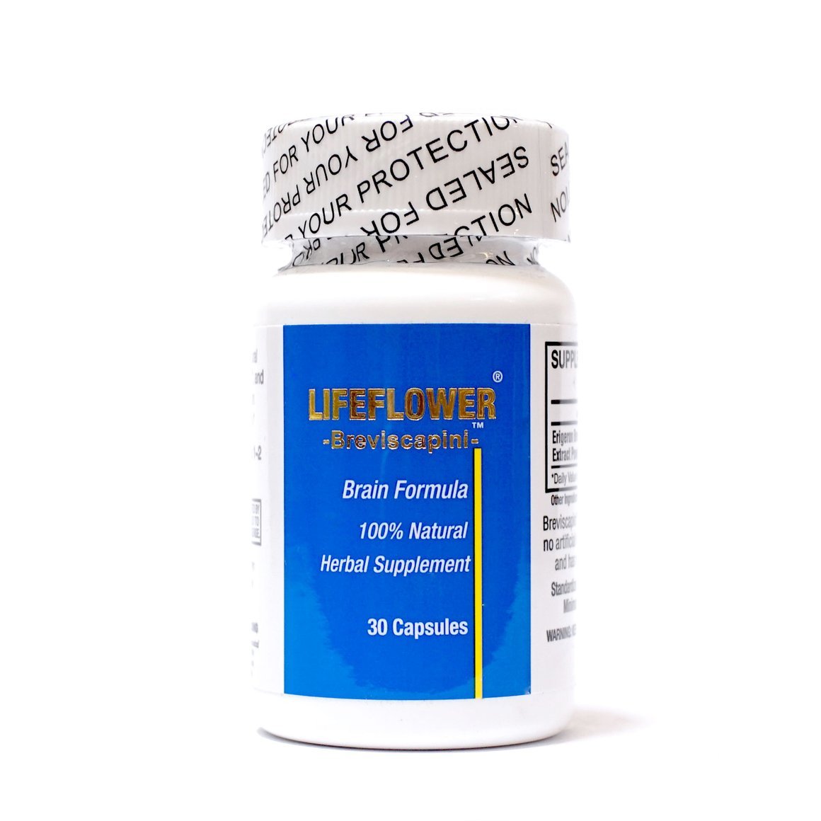 FAR LONG Lifeflower 100% All Natural Youthful Brain Herbal Supplement Capsule, 30 Capsules
