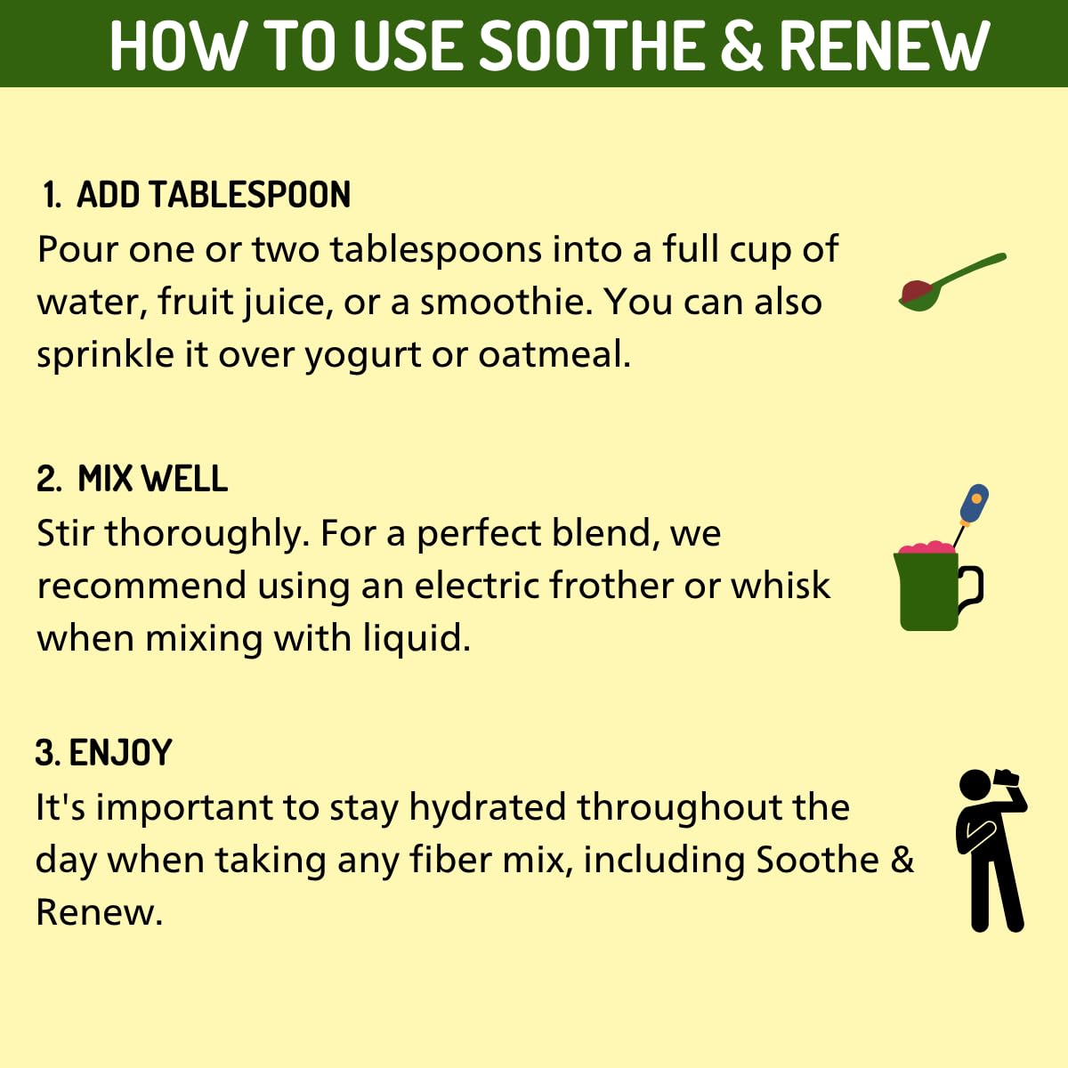 Stomach Soothe Soothe & Renew Fiber Supplement Powder, 12 oz