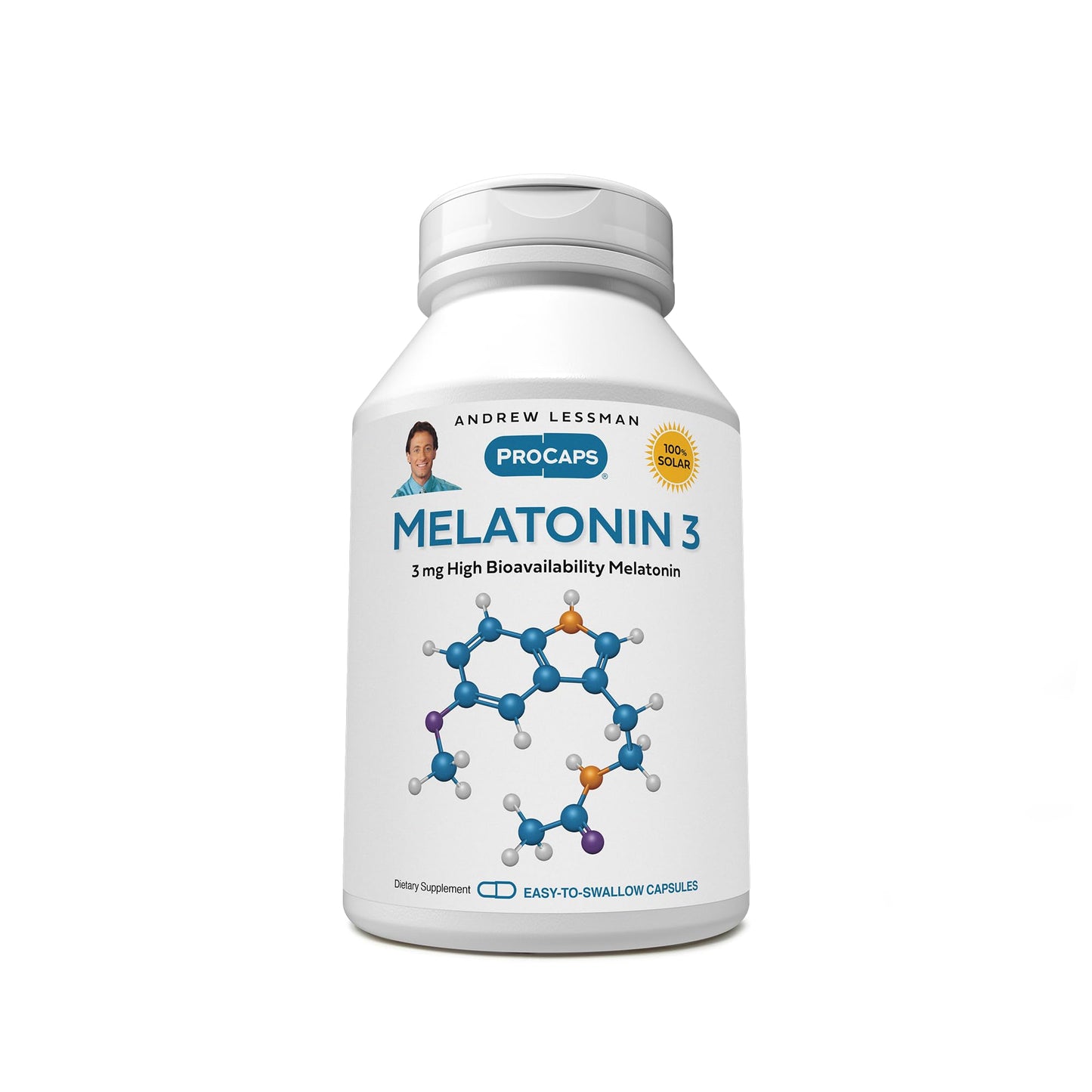 ANDREW LESSMAN Melatonin-3 mg Capsules, 60 Count