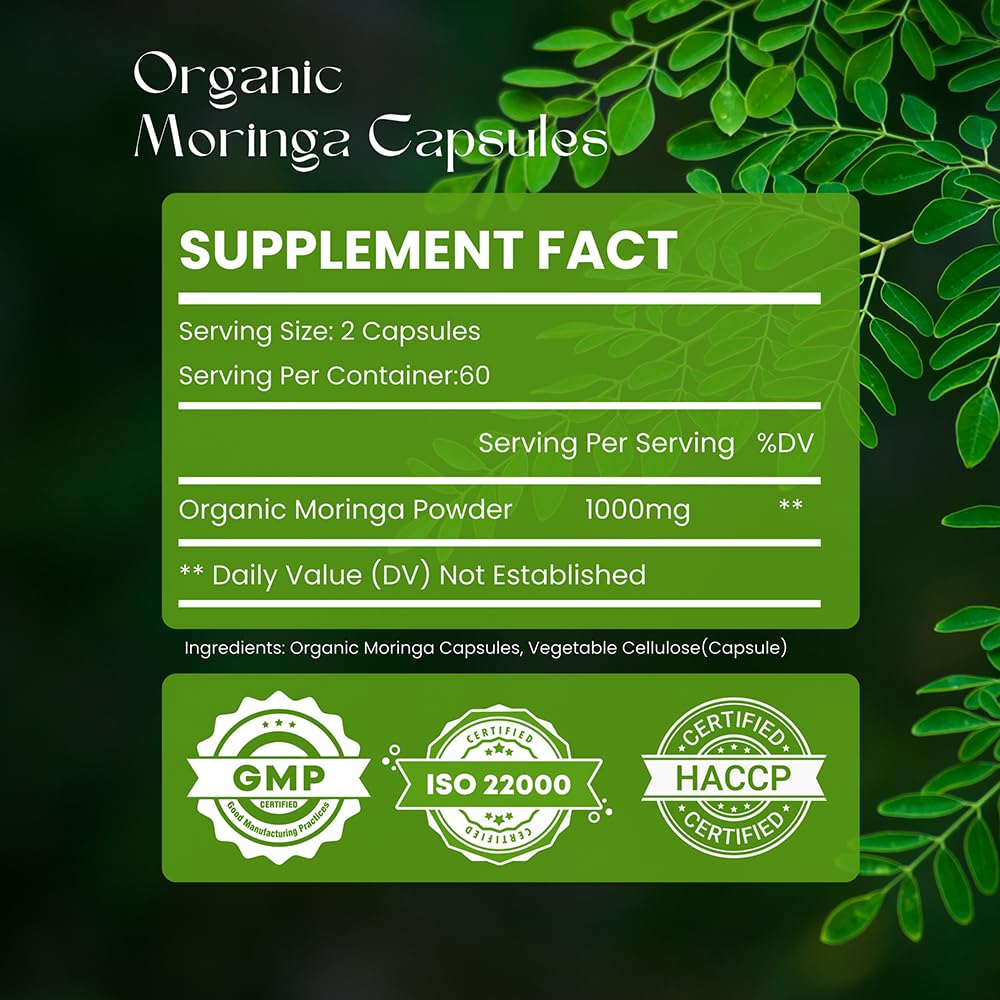 Hebhac Herbs Organic Moringa Powder 120