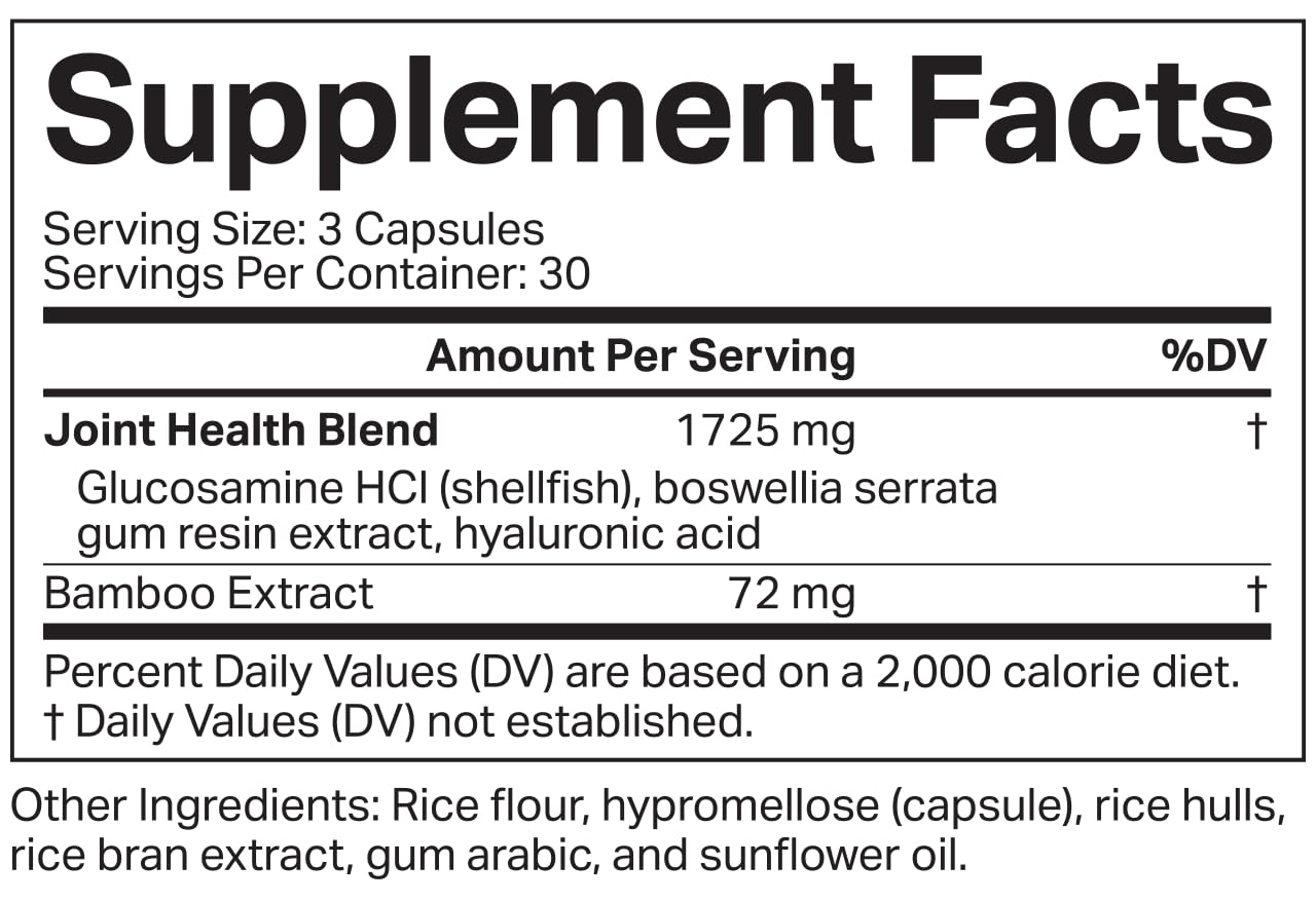 Xyngular Flex Joint Health Supplement with Glucosamine, Boswellia Serrata, Hyaluronic Acid & Bamboo Extract 90 Capsules
